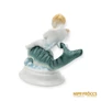 Kép 6/10 - Herendi porcelán -  Halon lovagló Puttó
