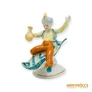 Kép 1/13 - Hollóházi porcelán - Aladdin zöld színű repülőszőnyegen