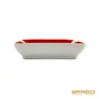 Kép 3/6 - Hollóházi porcelán -  Piros-arany hamutartó