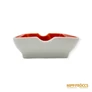Kép 4/6 - Hollóházi porcelán -  Piros-arany hamutartó