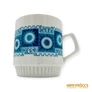 Kép 7/8 - Zsolnay porcelán -  Kék-arany mintás bögre