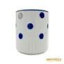 Kép 3/11 - Zsolnay porcelán -  Kék pöttyös bögre