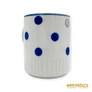 Kép 5/11 - Zsolnay porcelán -  Kék pöttyös bögre