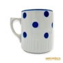 Kép 6/11 - Zsolnay porcelán -  Kék pöttyös bögre