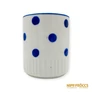 Kép 7/11 - Zsolnay porcelán -  Kék pöttyös bögre
