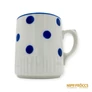 Kép 10/11 - Zsolnay porcelán -  Kék pöttyös bögre