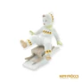 Kép 1/11 - Aquincumi porcelán - Szánkózó gyerek (ritka festésű)