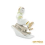 Kép 3/11 - Aquincumi porcelán -  Szánkózó gyerek (ritka festésű)