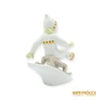 Kép 5/11 - Aquincumi porcelán -  Szánkózó gyerek (ritka festésű)