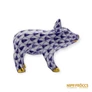 Kép 4/11 - Herendi porcelán -  Pikkely mintás lila malac