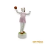 Kép 3/9 - Zsolnay porcelán -  Labdázó kislány rózsaszín ruhában