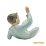 Kép 5/9 - Hollóházi porcelán -  Fenékre ült fiú