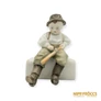 Kép 2/10 - Zsolnay porcelán -  Botot faragó fiú