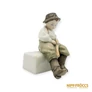 Kép 3/10 - Zsolnay porcelán -  Botot faragó fiú