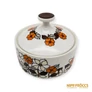 Kép 11/21 - Hollóházi porcelán -  Narancssárga-barna kávés készlet 6 személyes
