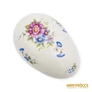 Kép 2/12 - Hollóházi porcelán -  Tojás alakú bonbonier kék-lila virágokkal