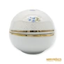 Kép 4/12 - Hollóházi porcelán -  Tojás alakú bonbonier kék-lila virágokkal