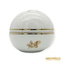 Kép 4/8 - Hollóházi porcelán -  Tojás alakú bonbonier barna virágokkal
