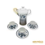 Kép 1/18 - Hollóházi porcelán - Kotyogós kávéfőző 3 db csészével