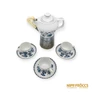 Kép 2/18 - Hollóházi porcelán -  Kotyogós kávéfőző 3 db csészével