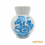 Kép 2/7 - Zsolnay porcelán -  Kék mintás váza