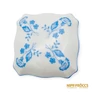 Kép 2/6 - Zsolnay porcelán -  Szögletes bonbonier kék mintával