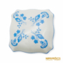 Kép 2/6 - Zsolnay porcelán -  Szögletes bonbonier kék mintával