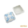 Kép 5/6 - Zsolnay porcelán -  Szögletes bonbonier kék mintával
