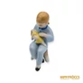 Kép 1/11 - Drasche porcelán - Babázó ülő kislány