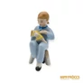 Kép 2/11 - Drasche porcelán -  Babázó ülő kislány