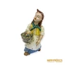 Kép 1/12 - Porcelán, kerámia - Kosaras lány