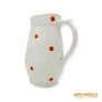 Kép 9/10 - Hollóházi porcelán -  Piros pöttyös kancsó