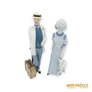 Kép 2/18 - Royal Dux porcelán -  Pár bőrönddel