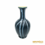 Kép 3/4 - Tófej kerámia -  Extrém ritka retró kék Tófej váza