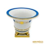 Kép 1/6 - Herendi porcelán - Oroszlán lábas kaspó kék-arany mintával