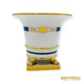 Kép 2/6 - Herendi porcelán -  Oroszlán lábas kaspó kék-arany mintával