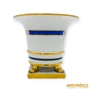 Kép 3/6 - Herendi porcelán -  Oroszlán lábas kaspó kék-arany mintával
