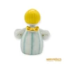 Kép 6/10 - Aquincumi porcelán -  Aquazúr angyal két gyertyatartóval