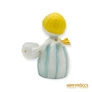 Kép 7/10 - Aquincumi porcelán -  Aquazúr angyal két gyertyatartóval