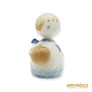 Kép 3/10 - Aquincumi porcelán -  Gyertyatartós aquazúr angyal