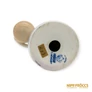 Kép 10/10 - Aquincumi porcelán -  Gyertyatartós aquazúr angyal