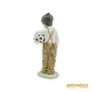 Kép 5/9 - Lladró porcelán -  Kisfiú labdával