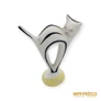 Kép 2/11 - Hollóházi porcelán -  Art deco macska