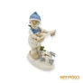 Kép 1/13 - Porcelán, kerámia - Kutyáknak gitározó kislány