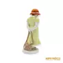 Kép 5/13 - Aquincumi porcelán -  Zöld ruhás kislány kalapban