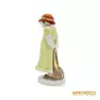 Kép 7/13 - Aquincumi porcelán -  Zöld ruhás kislány kalapban