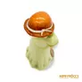 Kép 10/13 - Aquincumi porcelán -  Zöld ruhás kislány kalapban