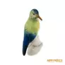 Kép 8/10 - Volkstedt porcelán -  Kék és zöld színű madár