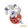 Kép 8/10 - Hollóházi porcelán -  Három fejű sárkány