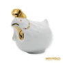 Kép 4/10 - Hollóházi porcelán -  Arany festésű tyúk